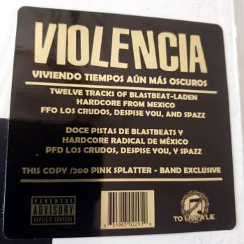 LP Violencia: Viviendo Tiempos Aún Más Oscuros CLR
