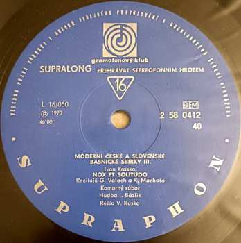 Caja/2EP Vítězslav Nezval: Moderní České A Slovenské Básnické Sbírky III.