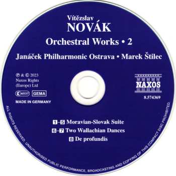 CD Vítězslav Novák: Orchestral Works • 2