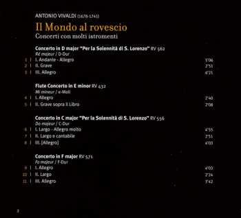 CD Antonio Vivaldi: Il Mondo Al Rovescio (Concerti Con Molti Istromenti)