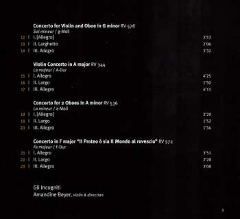 CD Antonio Vivaldi: Il Mondo Al Rovescio (Concerti Con Molti Istromenti)