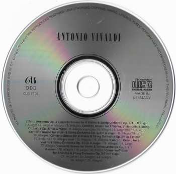 CD Antonio Vivaldi: L'Estro Armonico. Op.3 Nos. 1-7