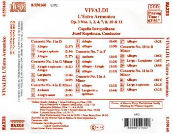 CD Antonio Vivaldi: L'Estro Armonico (Op.3, Nos. 1, 2, 4, 7, 8, 10 & 11)