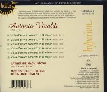 CD Antonio Vivaldi: Viola D'amore Concertos