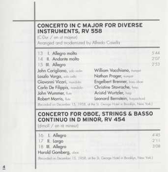 CD Leonard Bernstein: The Four Seasons (Le Quattro Stagioni) / Concerto For Diverse Instruments / Oboe Concerto / Flute Concerto