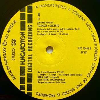 3LP/Caja Antonio Vivaldi: 12 Concerti Op.8 - Il Cimento Dell' Armonia E Dell' Inventione Including "The Four Seasons"