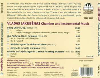 CD Vladas Jakubėnas: Chamber And Instrumental Music