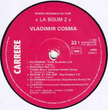 LP Vladimir Cosma: La Boum 2 (Bande Originale Du Film)