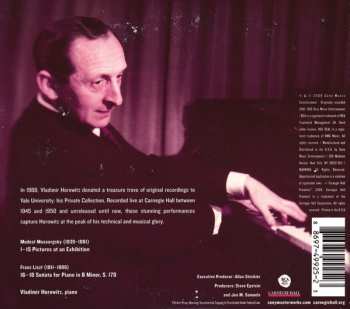 CD Vladimir Horowitz: At Carnegie Hall - The Private Collection: Mussorgsky & Liszt