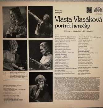 LP Vlasta Vlasáková: Portrét Herečky
