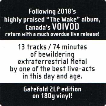 2LP Voïvod: Lost Machine - Live
