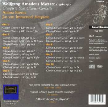 10CD/Caja Wolfgang Amadeus Mozart: Complete Solo Clavier-Concerte