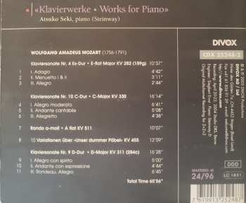 CD Wolfgang Amadeus Mozart: Klavierwerke • Works For Piano DIGI