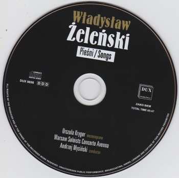 CD Władysław Żeleński: Pieśni / Songs