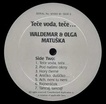 LP Waldemar A Olga: Teče Voda, Teče...