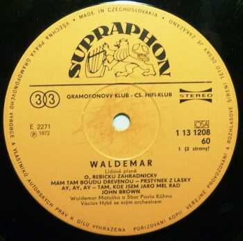 LP Waldemar Matuška: Lidové Písně