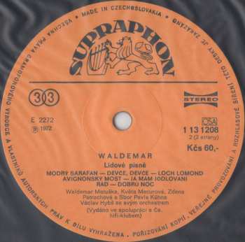 LP Waldemar Matuška: Lidové Písně