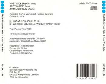 CD Walt Dickerson: I Hear You John