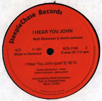 LP Walt Dickerson: I Hear You John