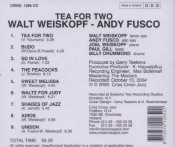 CD Walt Weiskopf: Tea For Two