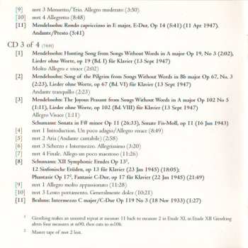 4CD/Caja Walter Gieseking: Konzertmitschnitte U. Rundfunkaufnahmen / Public Performances And Broadcasts (From The Collection Of Deutsches Rundfunkarchiv)