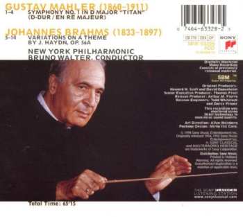 CD Johannes Brahms: Symphony No. 1 / Variations On A Theme By J. Haydn