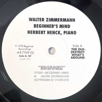 LP Walter Zimmermann: Beginners Mind
