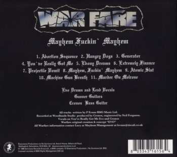 CD Warfare: Mayhem Fuckin' Mayhem (Hardcore 87) DIGI