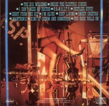 LP W.A.S.P.: Inside The Electric Circus - Clear Vinyl