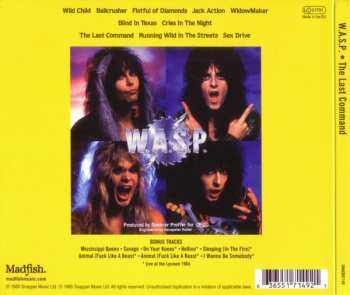 CD W.A.S.P.: The Last Command DIGI