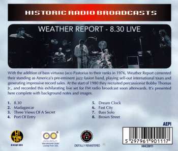 CD Weather Report: 8.30 Live