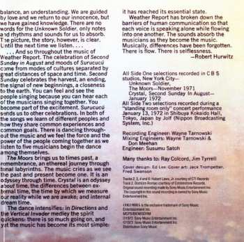 CD Weather Report: I Sing The Body Electric