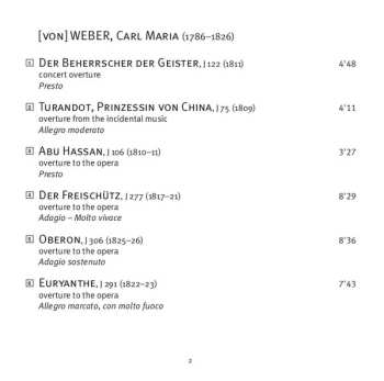 SACD Carl Maria von Weber: Overtures