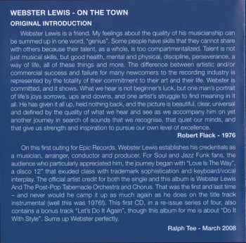 CD Webster Lewis: On The Town