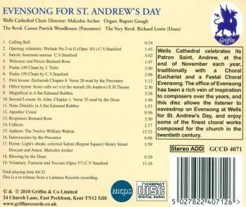 CD Wells Cathedral Choir: Evensong For St Andrew’s Day