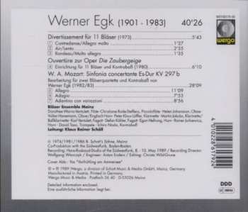 CD Werner Egk: Musik Für Bläserensemble