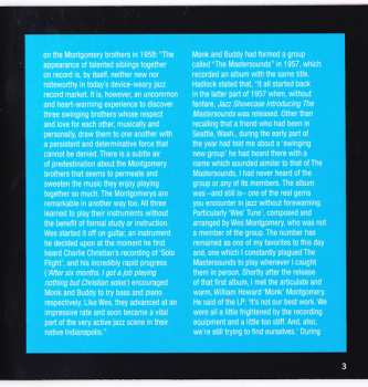 3CD Wes Montgomery: The Complete Montgomery Brothers Quartet Studio Sessions