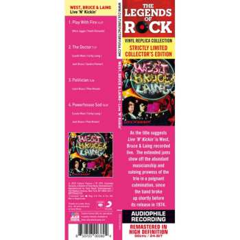 CD West, Bruce & Laing: Live 'N' Kickin' LTD
