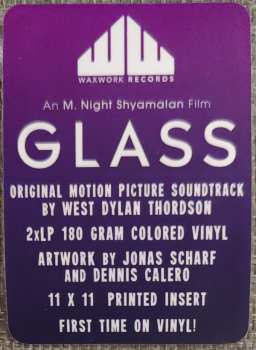 2LP West Dylan Thordson: Glass (Original Motion Picture Soundtrack) CLR