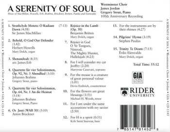 CD Westminster Choir: Serenity Of Soul