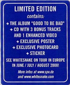 2CD/Caja Whitesnake: Good To Be Bad LTD