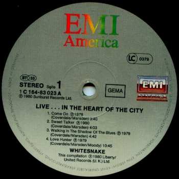 2LP Whitesnake: Live... In The Heart Of The City