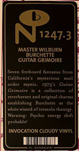 LP Master Wilburn Burchette: Guitar Grimoire CLR