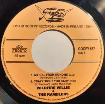 SP Wildfire Willie & The Ramblers: Blues, Boogie & Rhythm