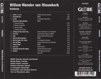 CD Willem Wander van Nieuwkerk: Kadanza