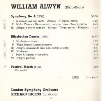 CD The London Symphony Orchestra: Symphony No.4, Elizabethan Dances, Festival March