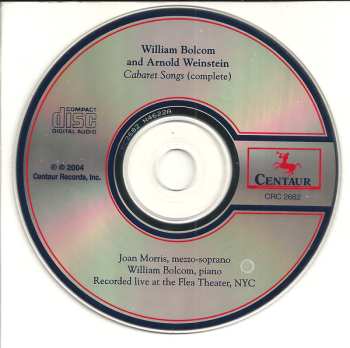 CD William Bolcom: Cabaret Songs (complete)