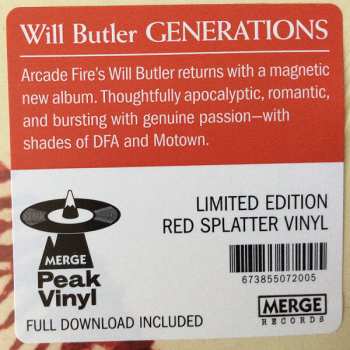 LP William Butler: Generations LTD | CLR