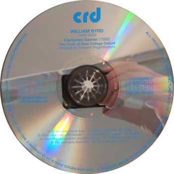 CD The New College Oxford Choir: Cantiones Sacrae (1589)