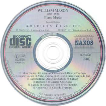 CD William Mason: Piano Music